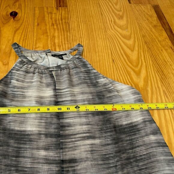 $278 Eileen Fisher Limestone Daze Silk Dress Print Women’s SIZE SM Halter - Picture 9 of 11